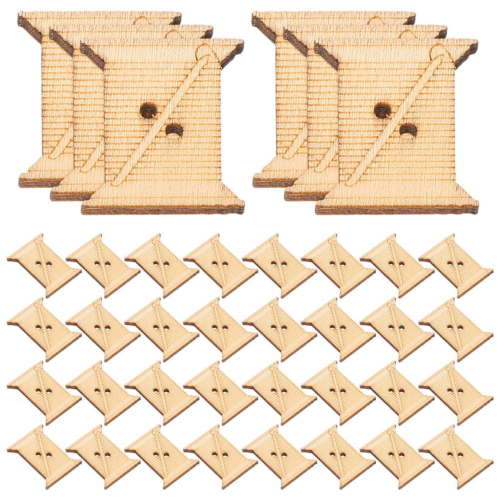 Workshop Tools Diy - 100 Piezas de Bobinas de Madera
