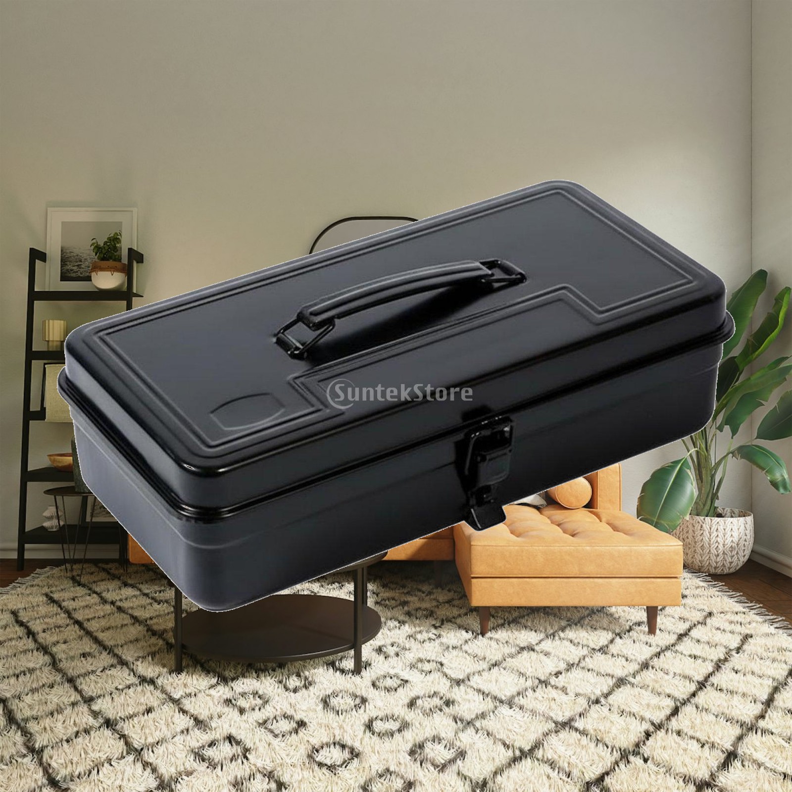 Tools Workshops - Caja de Herramientas de Hierro Reforzada,