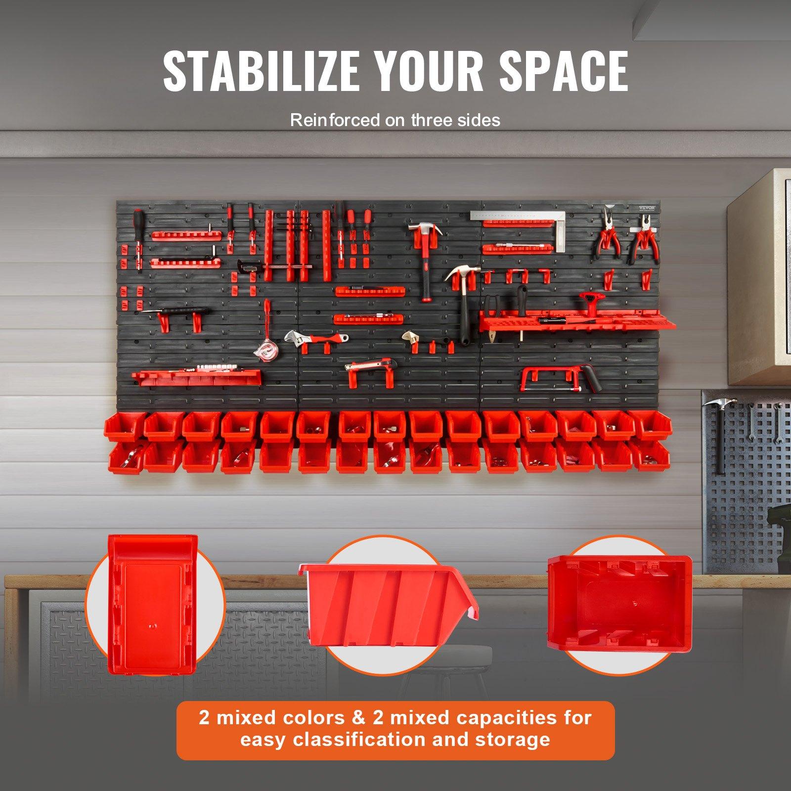 Organizador de Piezas de Plást - Workshop Tools Shelf reseña y precio