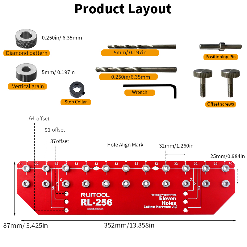 Juego de plantillas de pasador - Workshop Tools Shelf reseña y precio